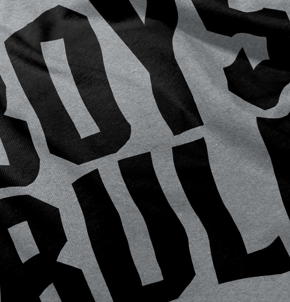 Boys Rule Romper Bodysuit-Direct To Garment Print-Brisco Baby