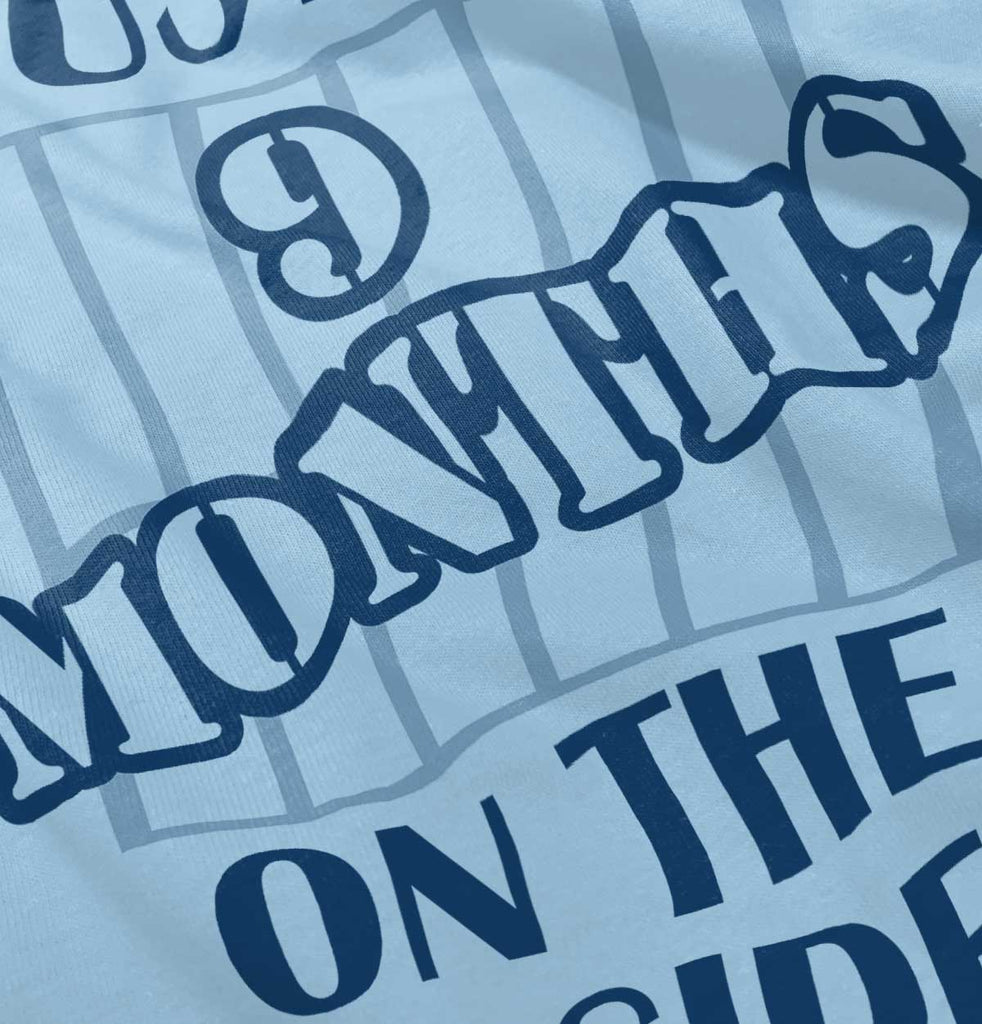 9 Months On The Inside Infant Toddler T Shirt-Direct To Garment Print-Brisco Baby