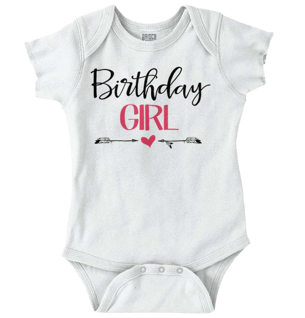 Birthday Girl Romper Bodysuit-Direct To Garment Print-Brisco Baby