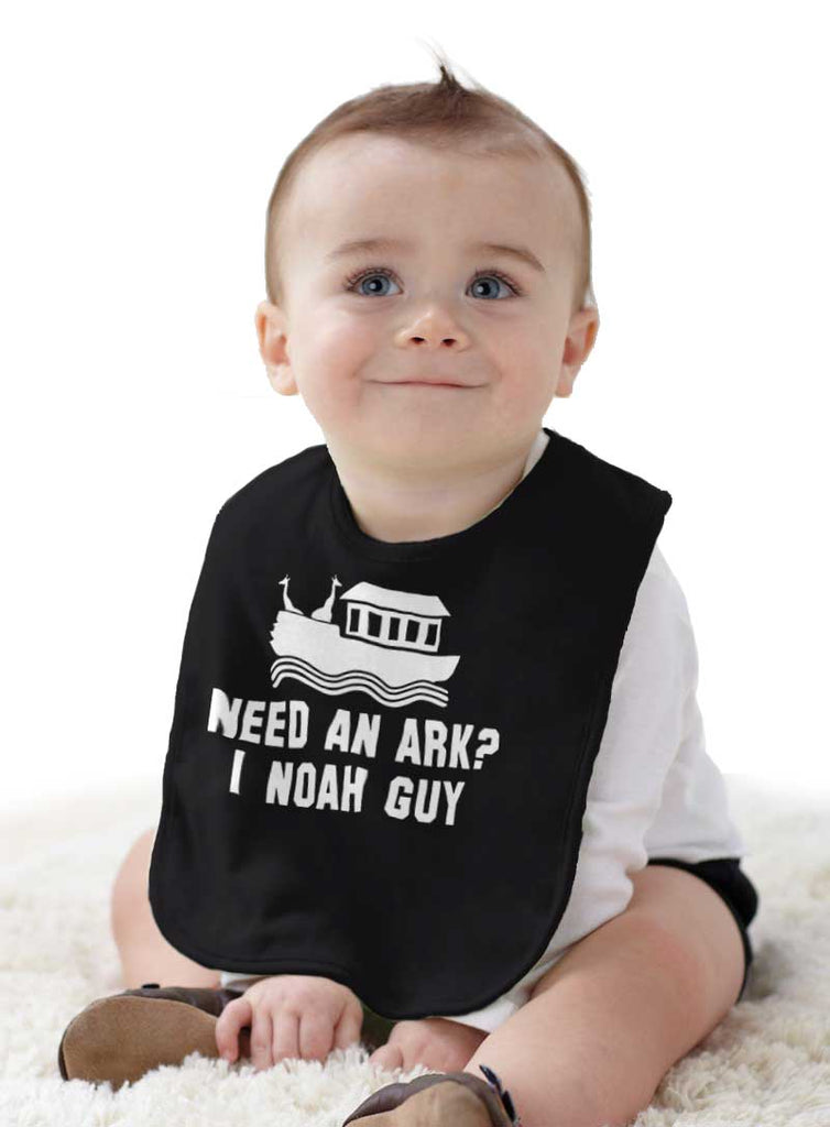 Ark Noah Guy Infant Baby Bib-Direct To Garment Print-Brisco Baby
