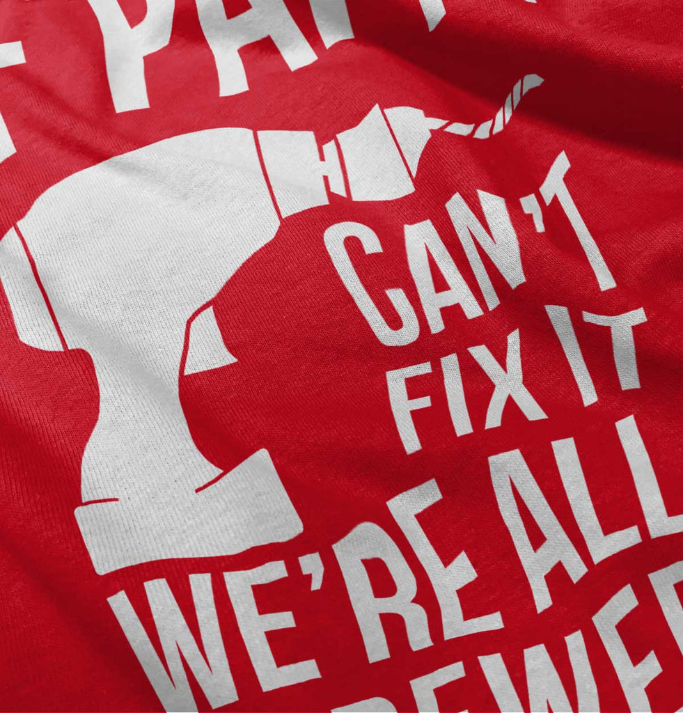 Papa Can't Fix We're Screwed Romper Bodysuit-Direct To Garment Print-Brisco Baby