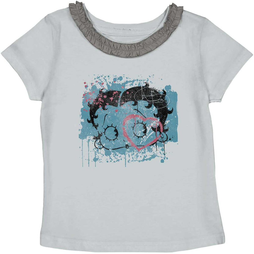 Creative Betty Toddler Ruffled Trim T-Shirt-Direct To Garment Print-Brisco Baby