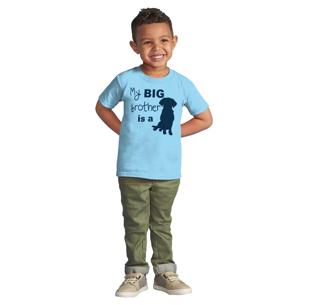 Brother is a Dog Infant Toddler T Shirt-Direct To Garment Print-Brisco Baby