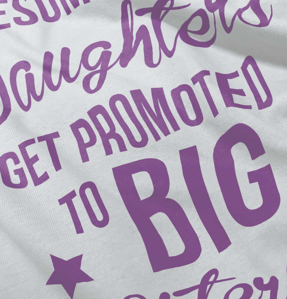 Awesome Daughter Promote Big Sisters Infant Baby Bib-Direct To Garment Print-Brisco Baby