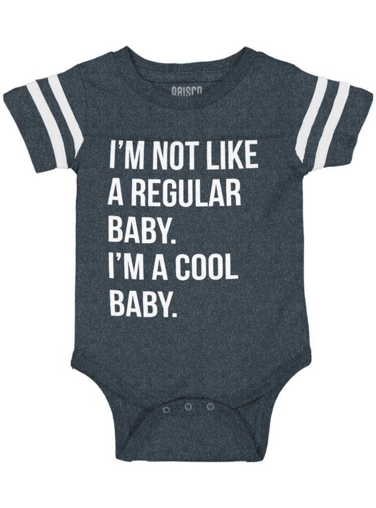 Cool Baby Football Romper Bodysuit-Direct To Garment Print-Brisco Baby