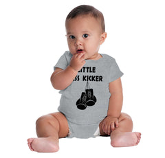 Little Ass Kicker Romper Bodysuit-Direct To Garment Print-Brisco Baby