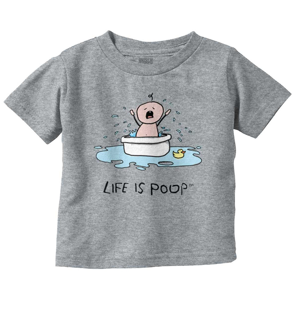 Crying Bath Infant Toddler T Shirt-Direct To Garment Print-Brisco Baby