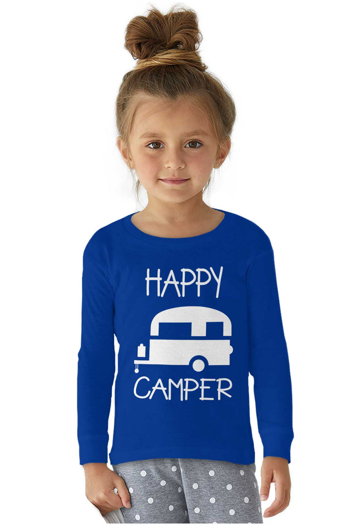Happy Camper Solid Baby Pajama Top-Direct To Garment Print-Brisco Baby