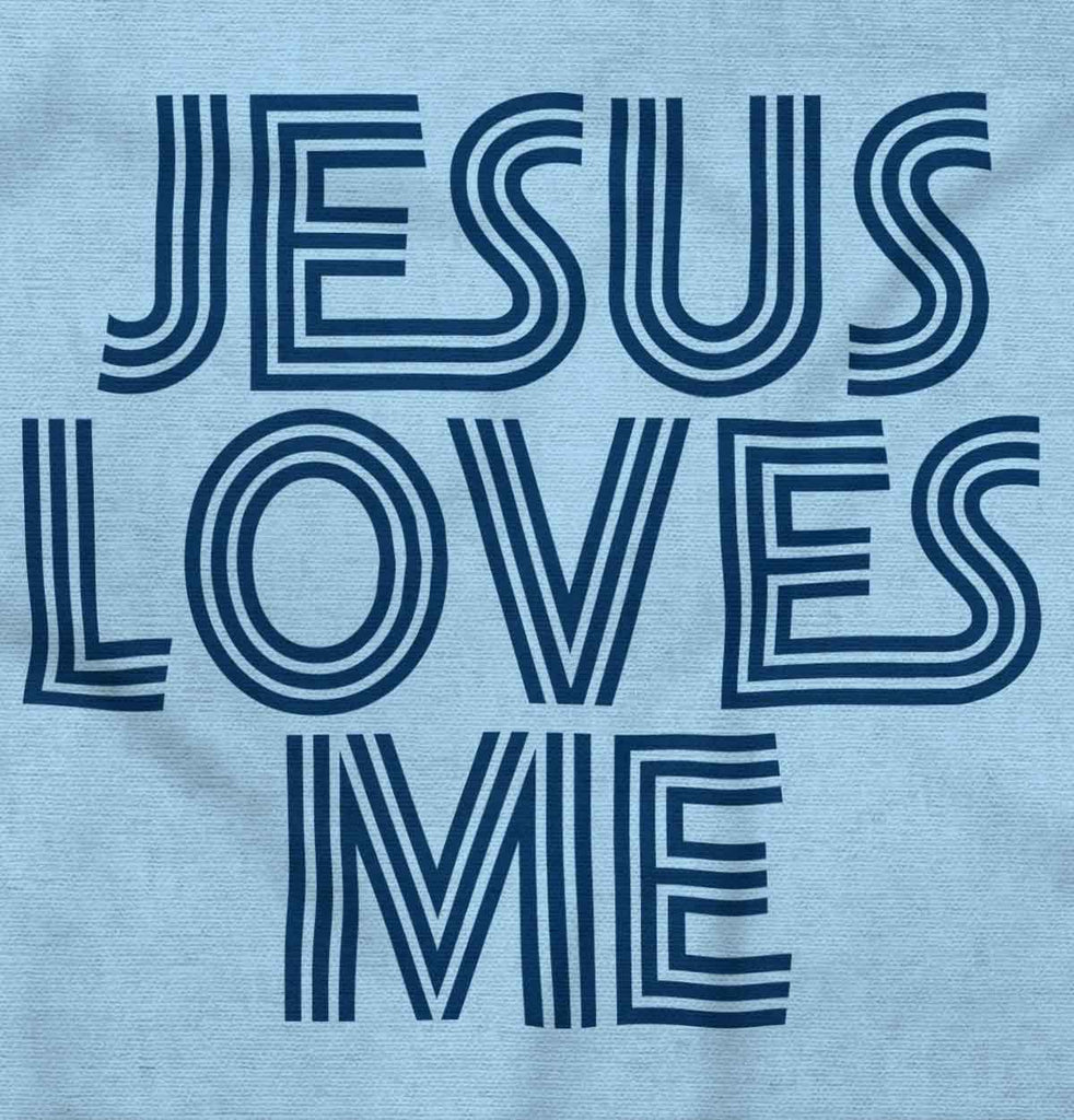 Christ Loves Me Infant Baby Bib-Direct To Garment Print-Brisco Baby