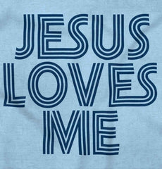 Christ Loves Me Infant Baby Bib-Direct To Garment Print-Brisco Baby