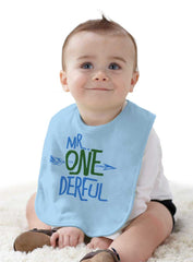 Mr. Onederful Infant Baby Bib-Direct To Garment Print-Brisco Baby
