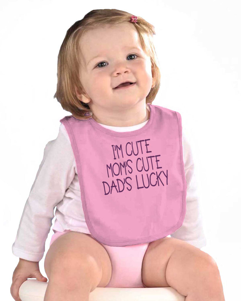 Dad's Lucky Infant Baby Bib-Direct To Garment Print-Brisco Baby