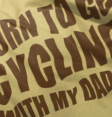 Cycling With Daddy Infant Toddler T Shirt-Direct To Garment Print-Brisco Baby