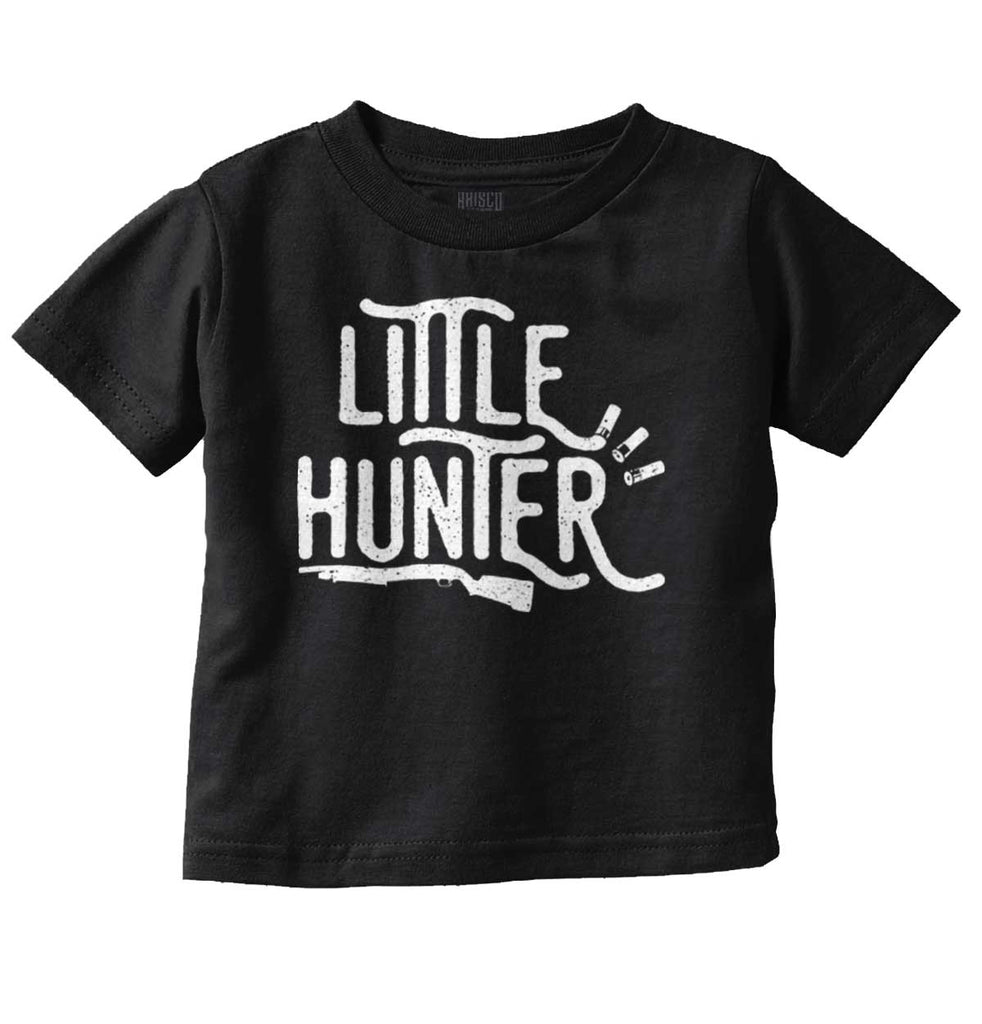 Little Hunter Gun Infant Toddler T Shirt-Direct To Garment Print-Brisco Baby