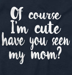 Cute Mom Romper Bodysuit-Direct To Garment Print-Brisco Baby