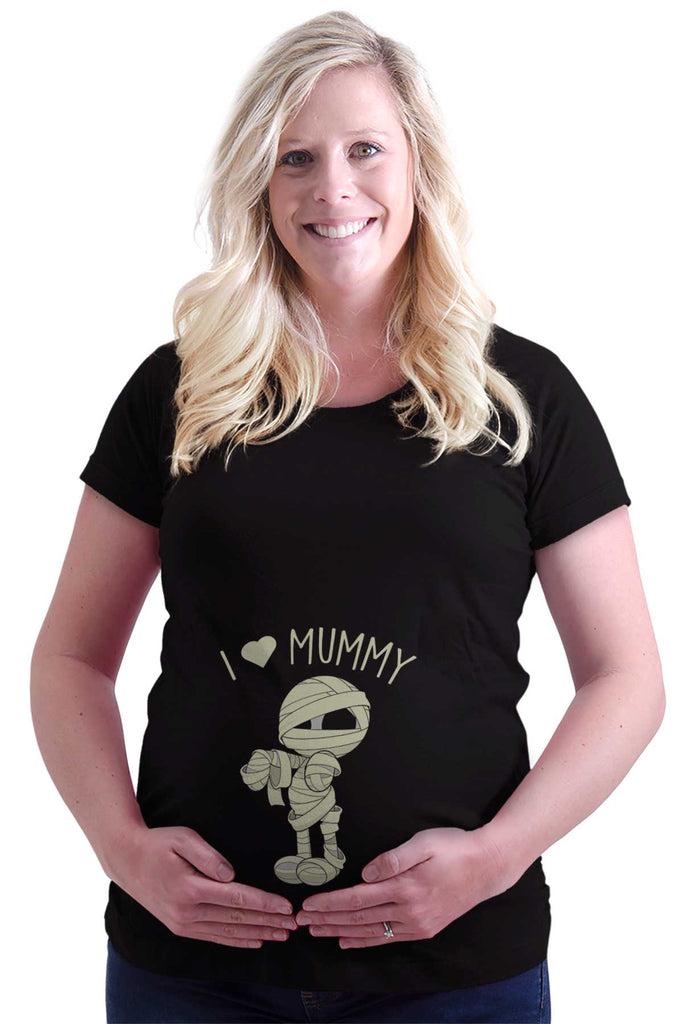 I Heart Mummy Maternity T-Shirt-Direct To Garment Print-Brisco Baby
