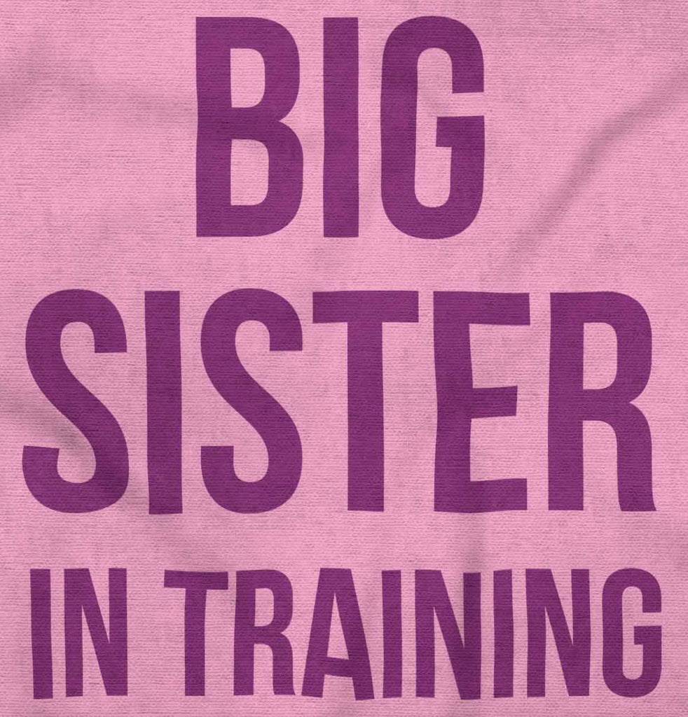 Big Sister In Training Infant Baby Bib-Direct To Garment Print-Brisco Baby