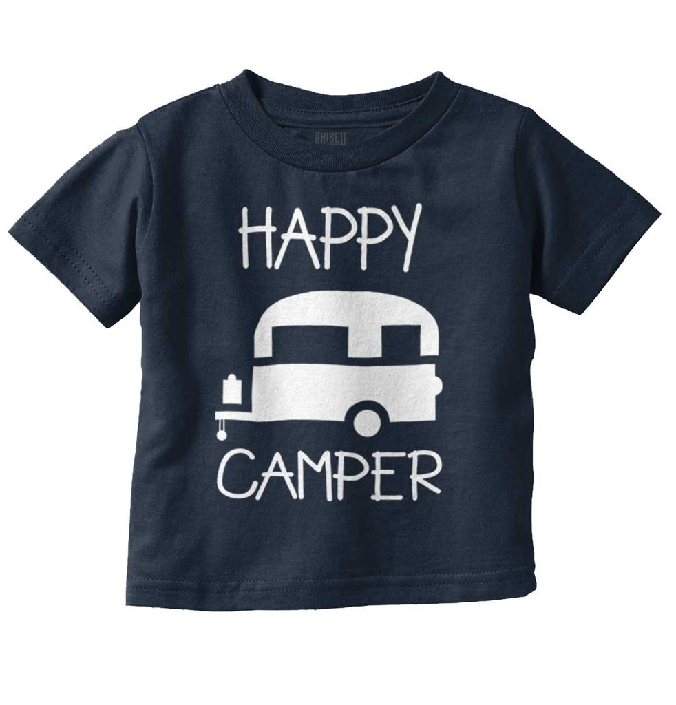 Happy Camper Infant Toddler T Shirt-Direct To Garment Print-Brisco Baby