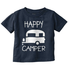 Happy Camper Infant Toddler T Shirt-Direct To Garment Print-Brisco Baby