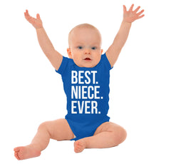 Best Niece Ever Romper Bodysuit-Direct To Garment Print-Brisco Baby