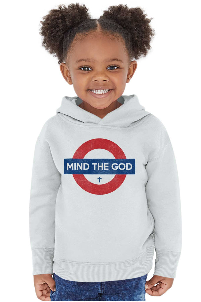 Mind The God Toddler Pullover Hoodie-Direct To Garment Print-Brisco Baby