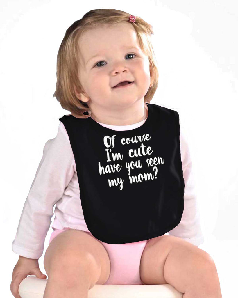 Cute Mom Infant Baby Bib-Direct To Garment Print-Brisco Baby