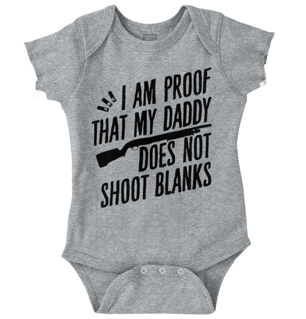 Proof Daddy Shoots Romper Bodysuit-Direct To Garment Print-Brisco Baby