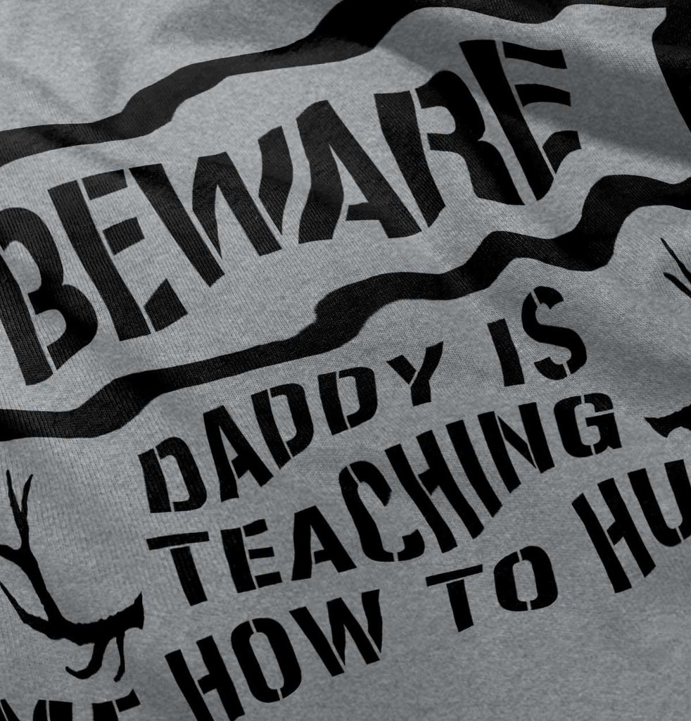 Dad Teaching Me To Hunt Romper Bodysuit-Direct To Garment Print-Brisco Baby