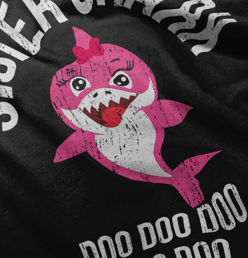 Cartoon Sister Shark Romper Bodysuit-Direct To Garment Print-Brisco Baby