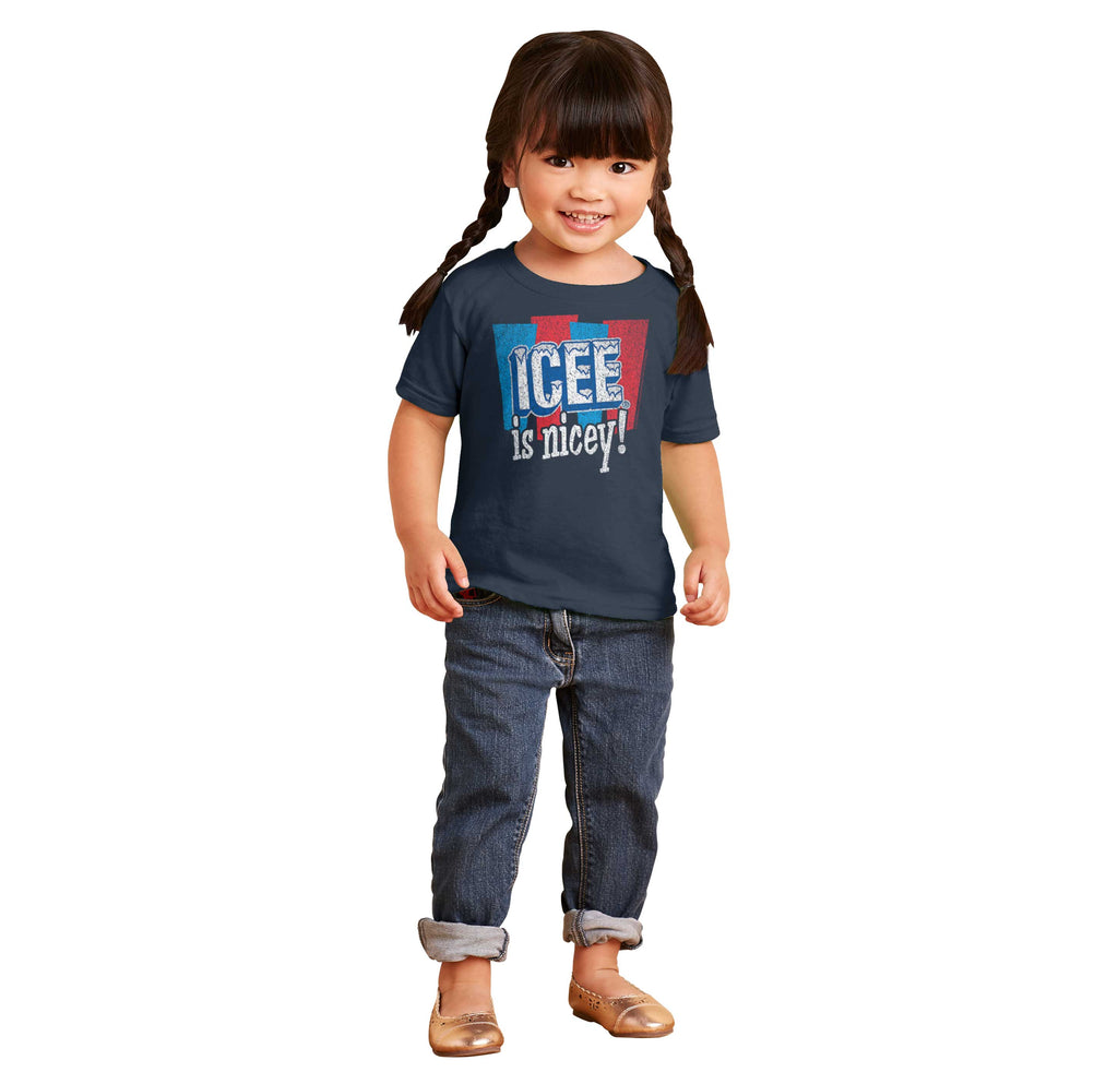 Icee Is Nicey Infant Toddler T Shirt-Direct To Garment Print-Brisco Baby