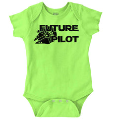 Future Pilot Romper Bodysuit-Direct To Garment Print-Brisco Baby