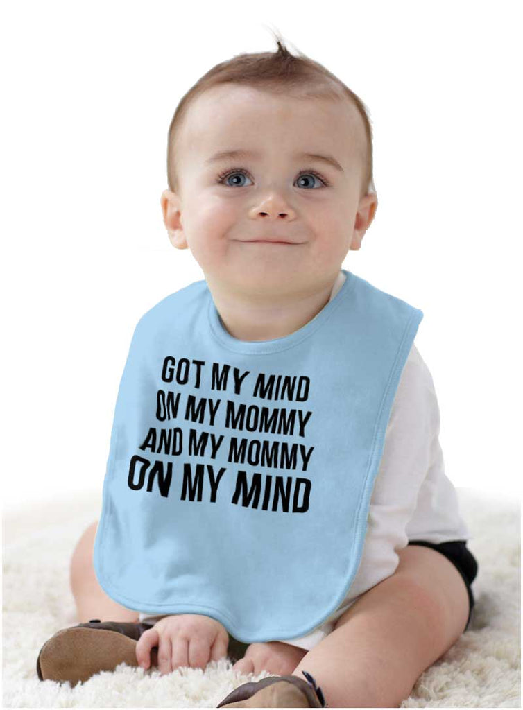 Mind On Mommy Infant Baby Bib-Direct To Garment Print-Brisco Baby