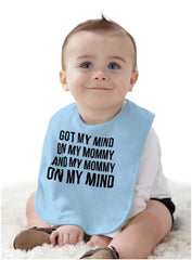 Mind On Mommy Infant Baby Bib-Direct To Garment Print-Brisco Baby