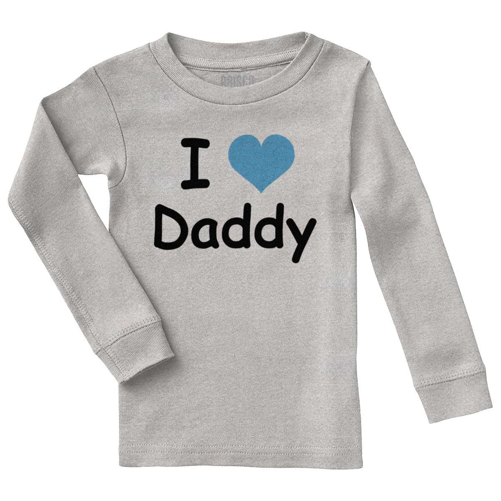 I Heart Daddy Solid Baby Pajama Top-Direct To Garment Print-Brisco Baby