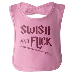 Swish And Flick Infant Baby Bib-Direct To Garment Print-Brisco Baby