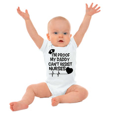 Can't Resist Nurses Romper Bodysuit-Direct To Garment Print-Brisco Baby