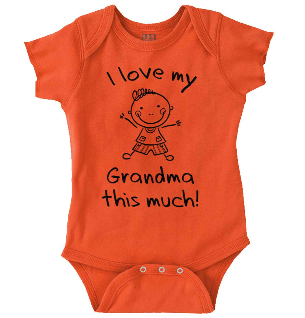 Love My Grandma Romper Bodysuit-Direct To Garment Print-Brisco Baby