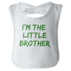 I'm The Little Brother Infant Baby Bib-Direct To Garment Print-Brisco Baby