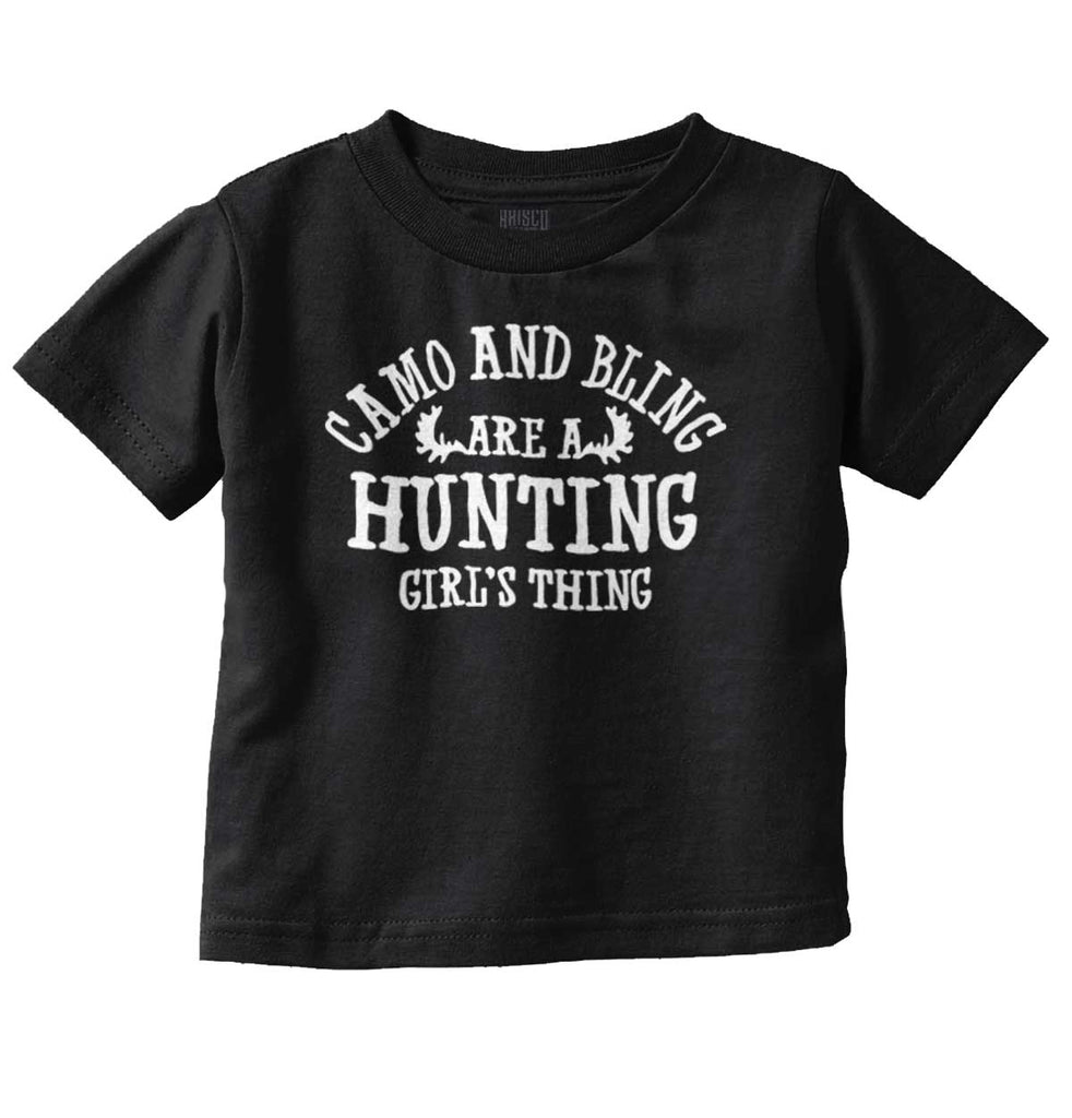 Camo Bling Hunting Thing Infant Toddler T Shirt-Direct To Garment Print-Brisco Baby