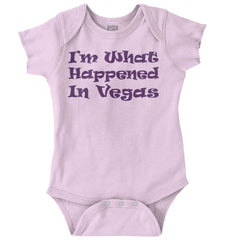 Happened In Vegas Romper Bodysuit-Direct To Garment Print-Brisco Baby