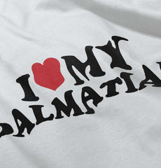 I Love My Dalmatian Romper Bodysuit-Direct To Garment Print-Brisco Baby