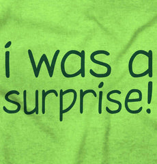 I Was A Surprise Romper Bodysuit-Direct To Garment Print-Brisco Baby