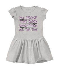 Fish All The Time Solid Baby Infant Dress-Direct To Garment Print-Brisco Baby