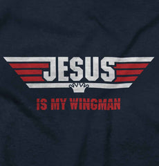 Jesus Is My Wingman Toddler Pullover Hoodie-Direct To Garment Print-Brisco Baby