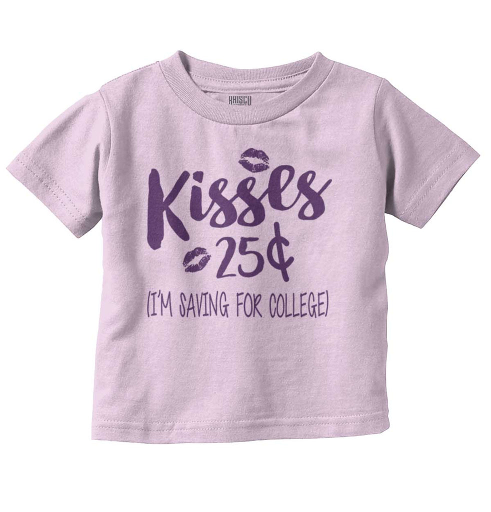 Kisses 25 Cents Infant Toddler T Shirt-Direct To Garment Print-Brisco Baby