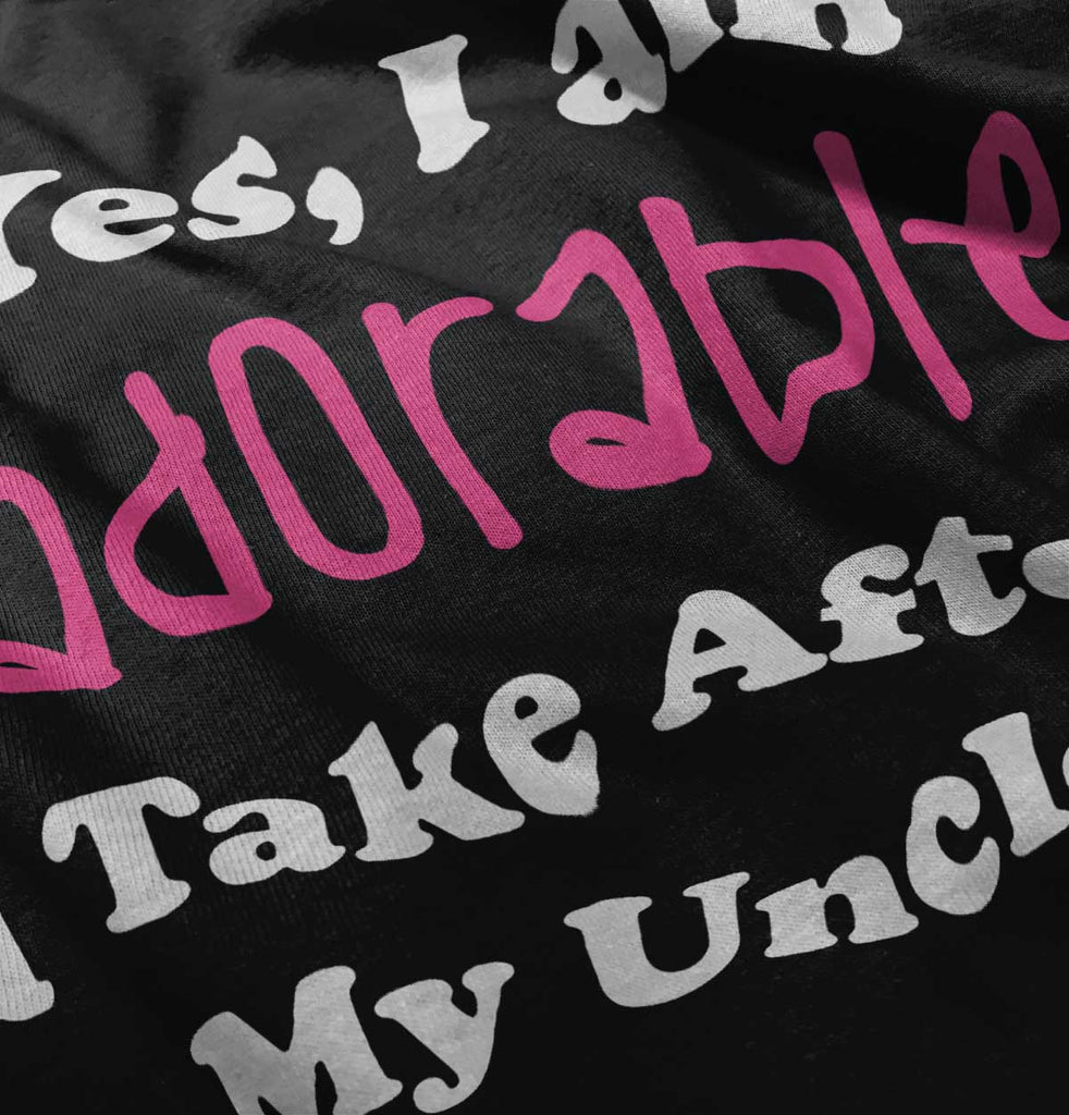 Adorable After Uncle Infant Toddler T Shirt-Direct To Garment Print-Brisco Baby