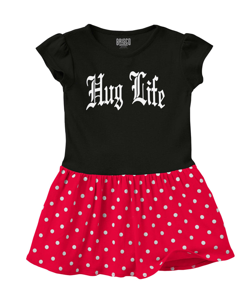 Hug Life Baby Polka Dot Skirt Dress-Direct To Garment Print-Brisco Baby