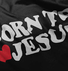 Born To Jesus Infant Baby Bib-Direct To Garment Print-Brisco Baby