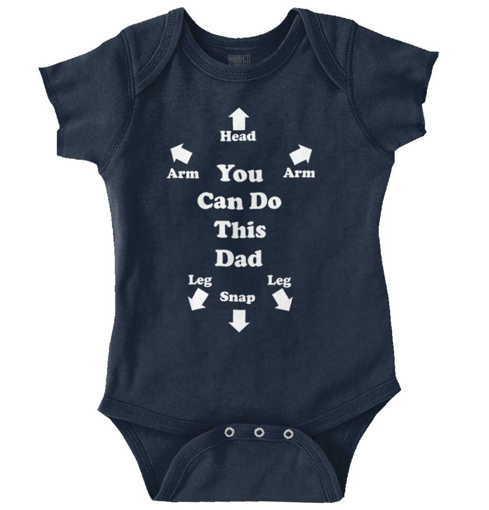 You Can Do This Romper Bodysuit-Direct To Garment Print-Brisco Baby