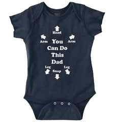 You Can Do This Romper Bodysuit-Direct To Garment Print-Brisco Baby